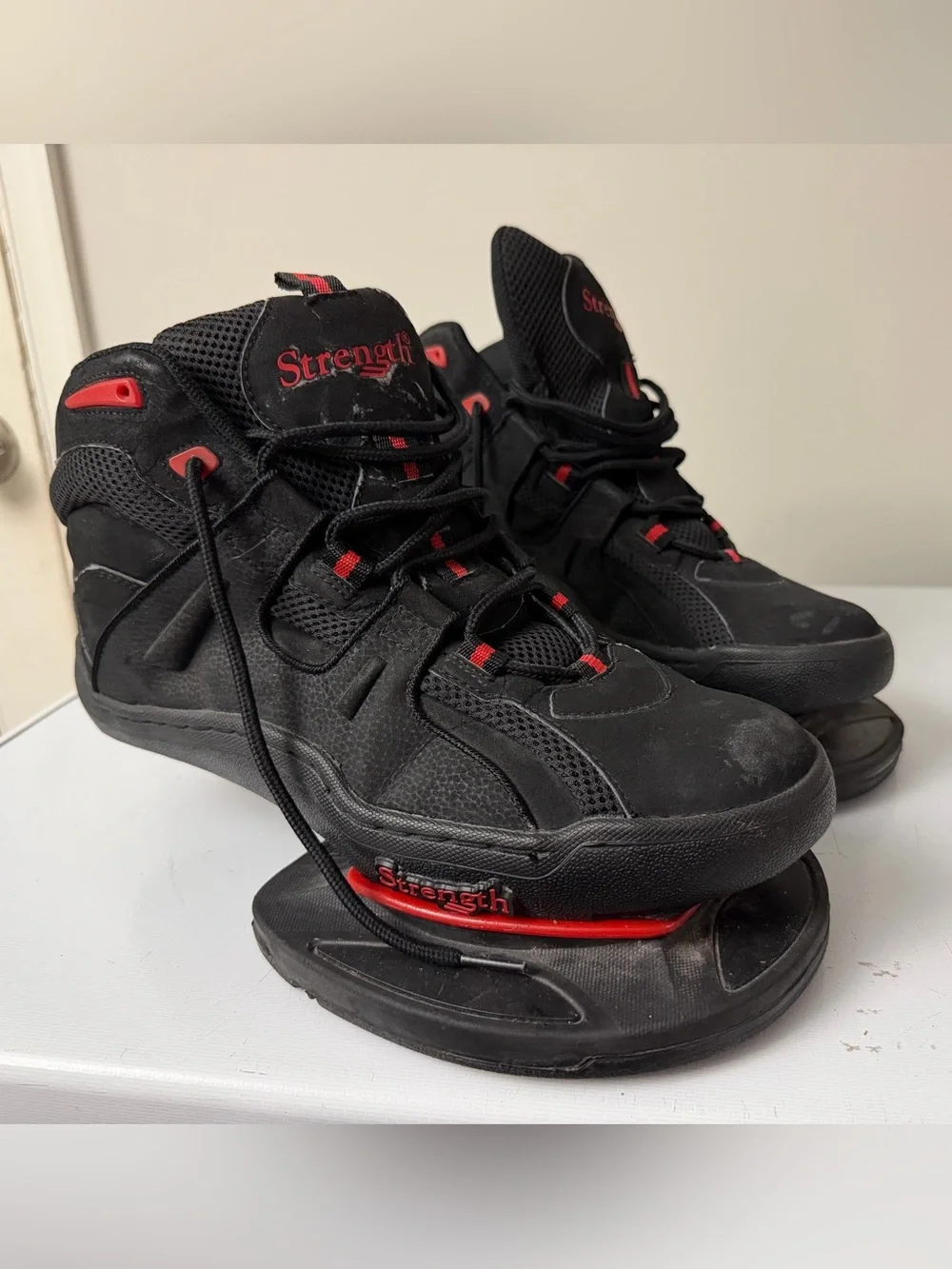 Strength Systems Plyometric Vertical Jump Training Shoes Black Red Men's Size 11